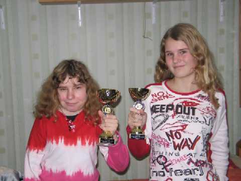 Prijswinaars Claudia (1e) en Julia (4e)